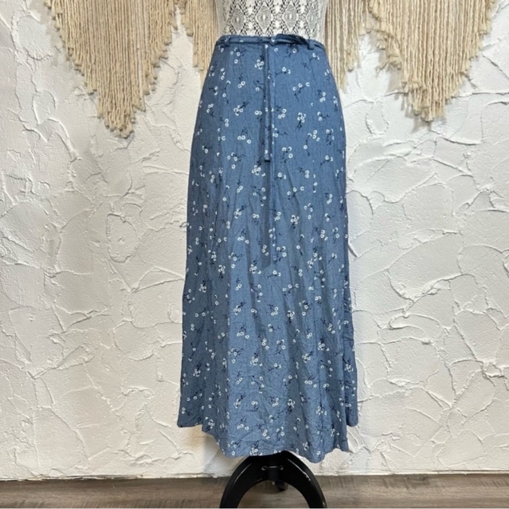 Vintage floral Cottagecore Maxi Skirt Embroidered - Picture 2 of 10